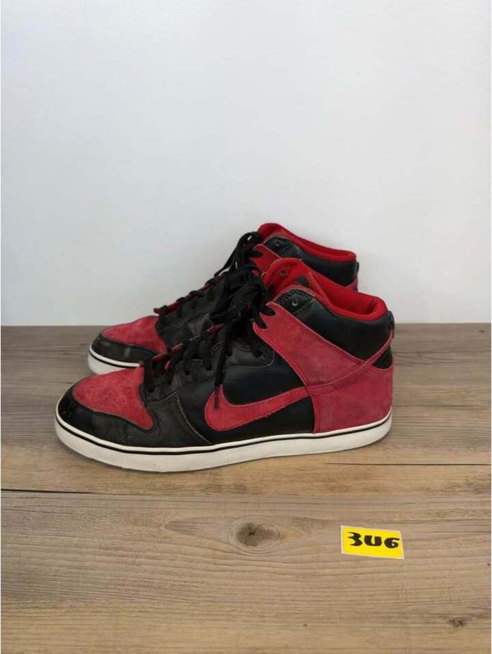 Nike 6.0 Dunk High LR Black Sport Red Men's Size 13
